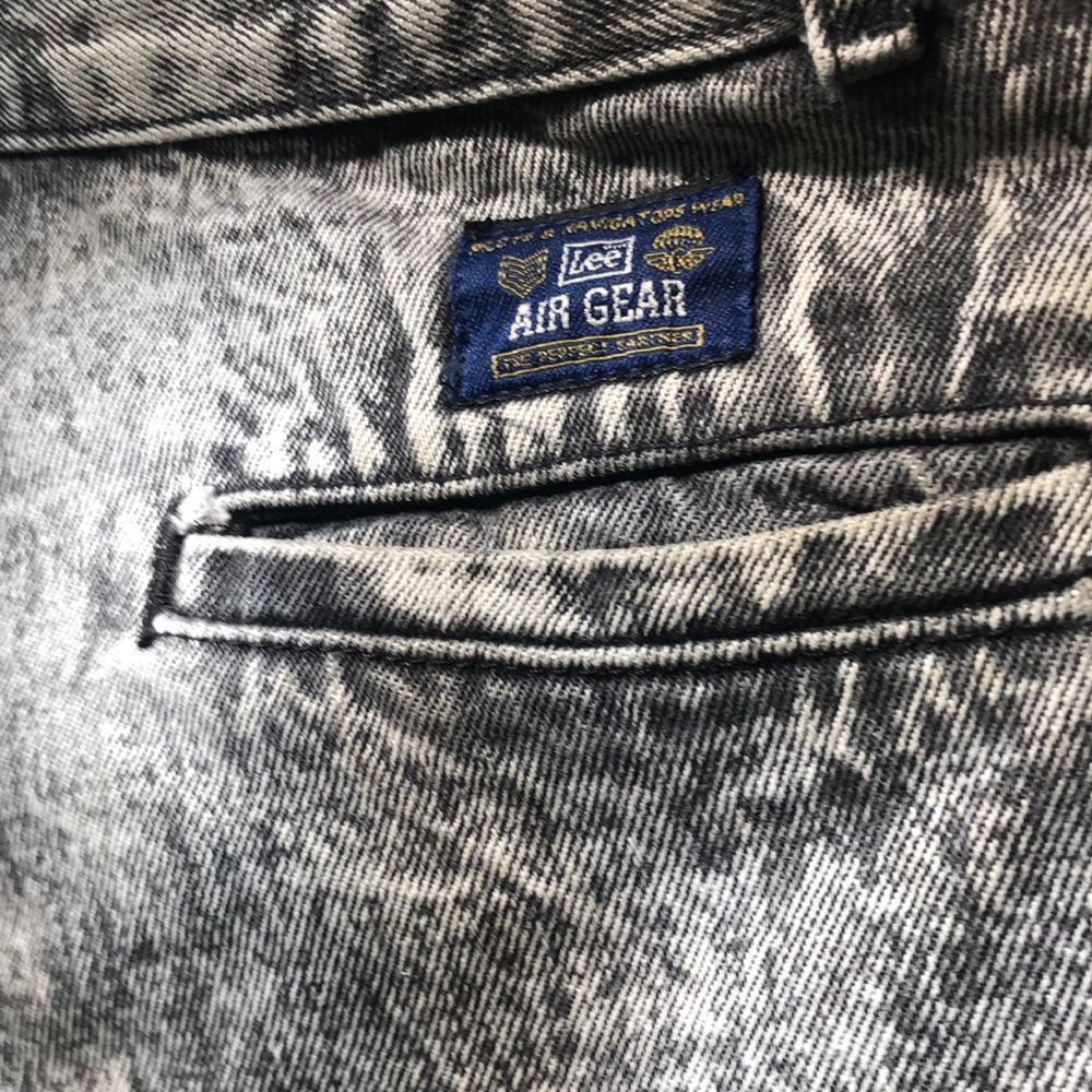 vintage lee air gear 100%cotton acid wash jeans - Picture 2 of 8